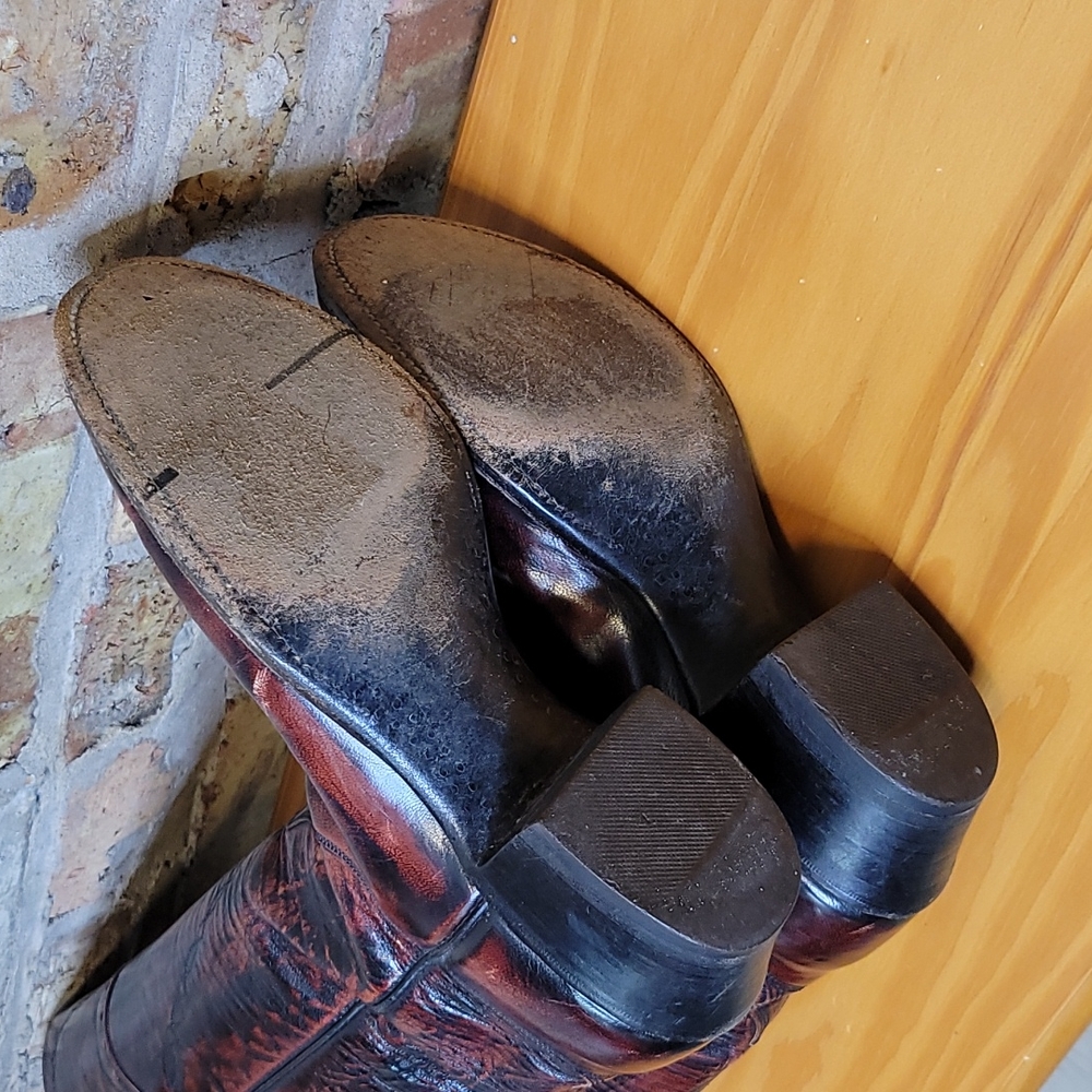 Lucchese Oxblood Cowboy Boots - Picture 11 of 12